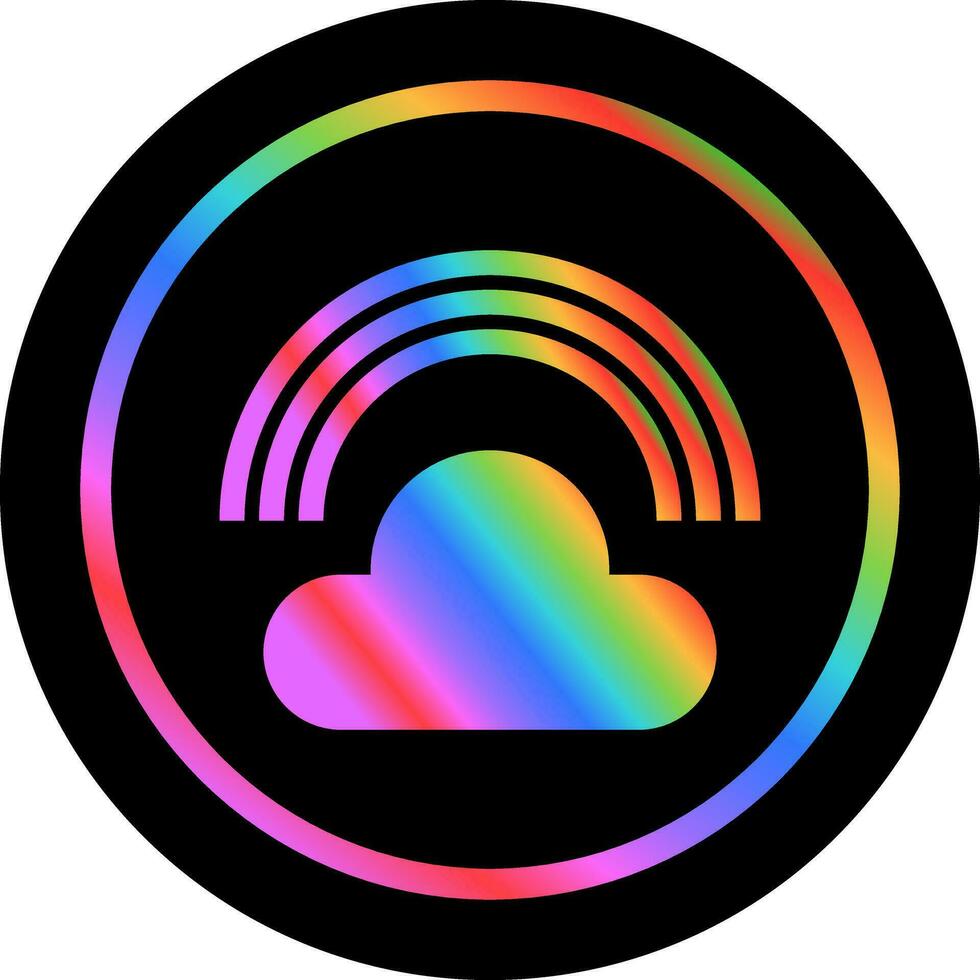 icono de vector de arco iris