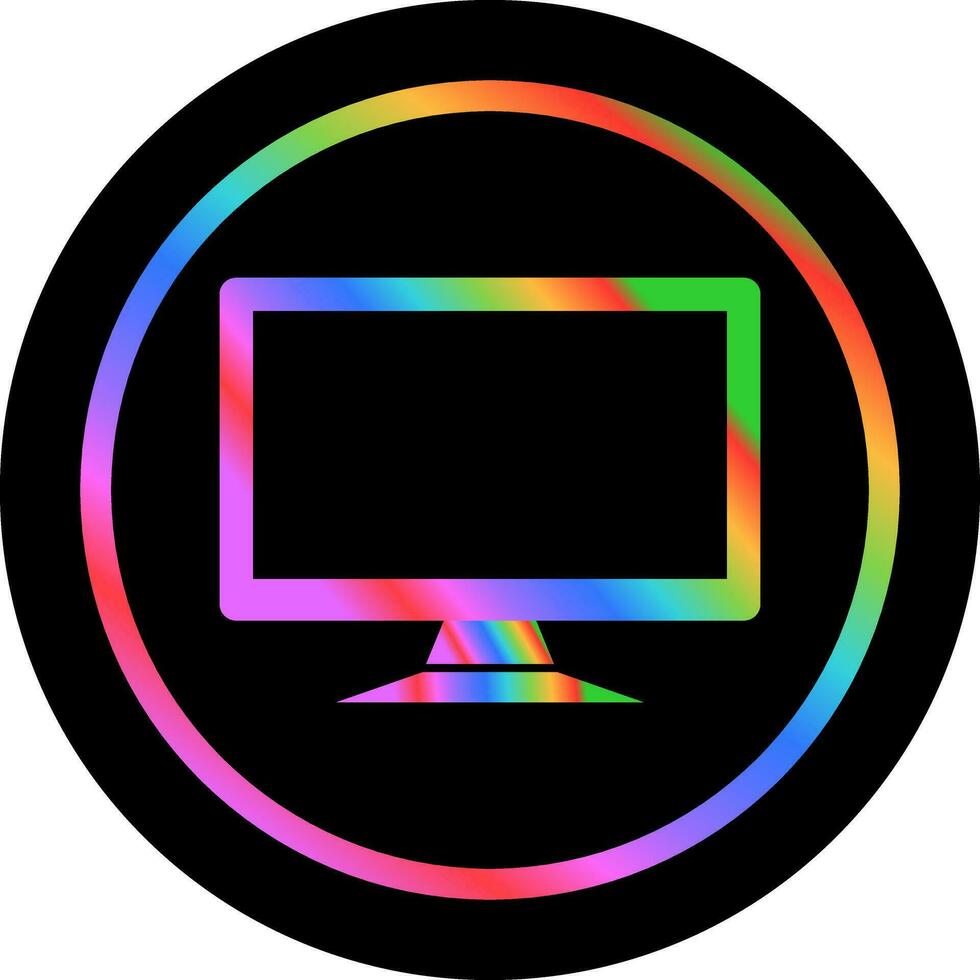 LCD Screen Vector Icon