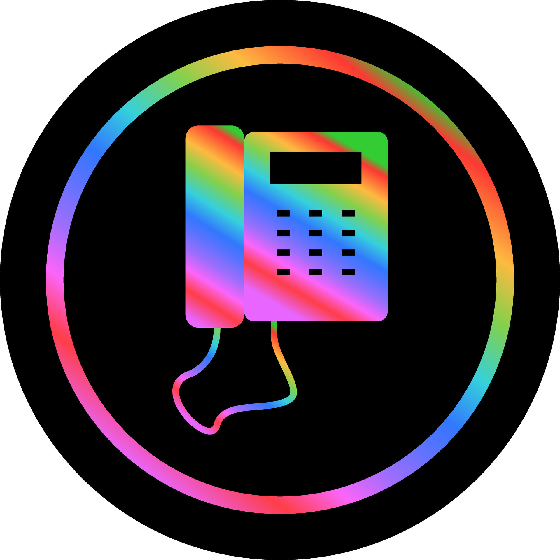 Telephone Set Vector Icon 27897487 Vector Art at Vecteezy
