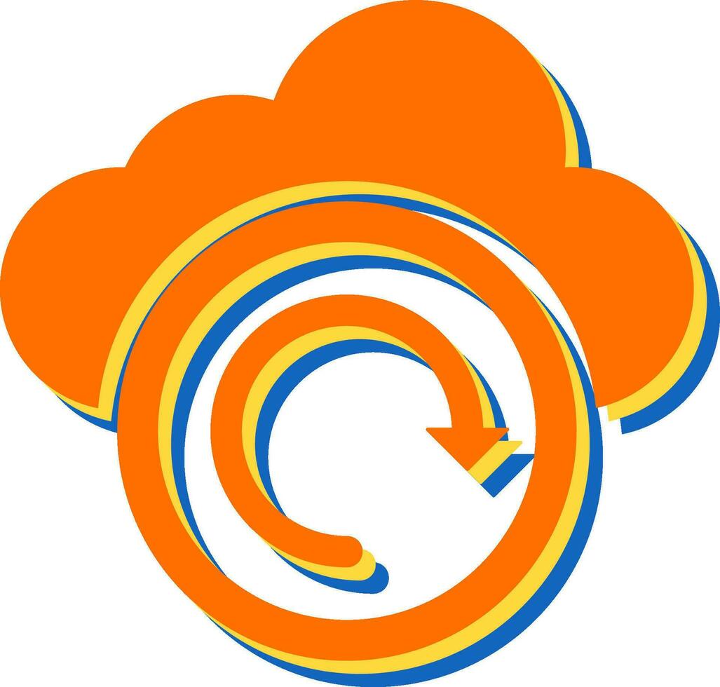 Cloud Backup Vector Icon