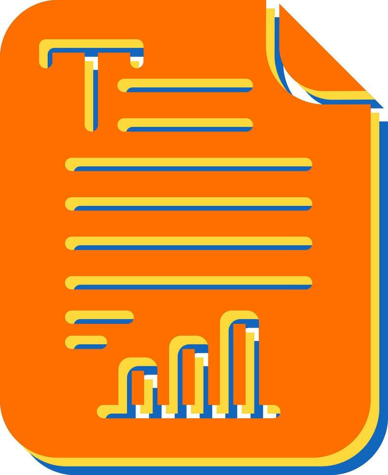 Text Analytics Vector Icon