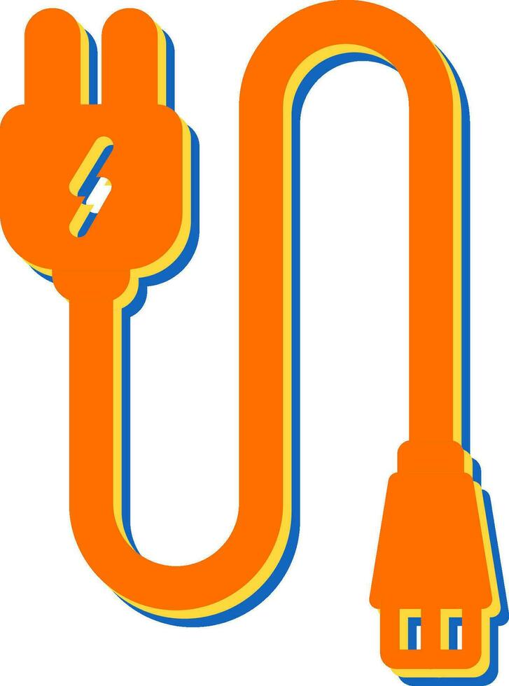 Monitor Cable Vector Icon