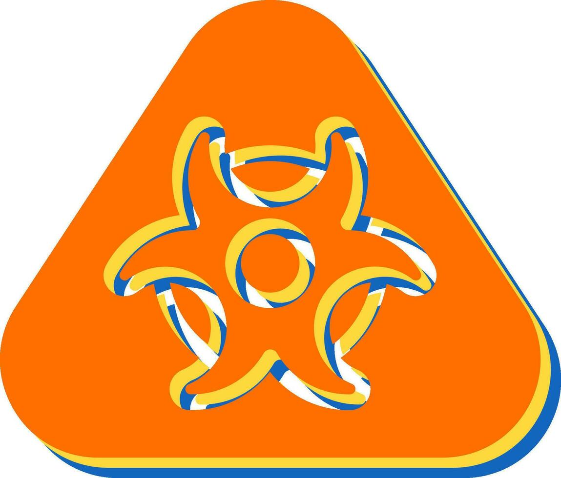 Hazardous materials symbol Vector Icon