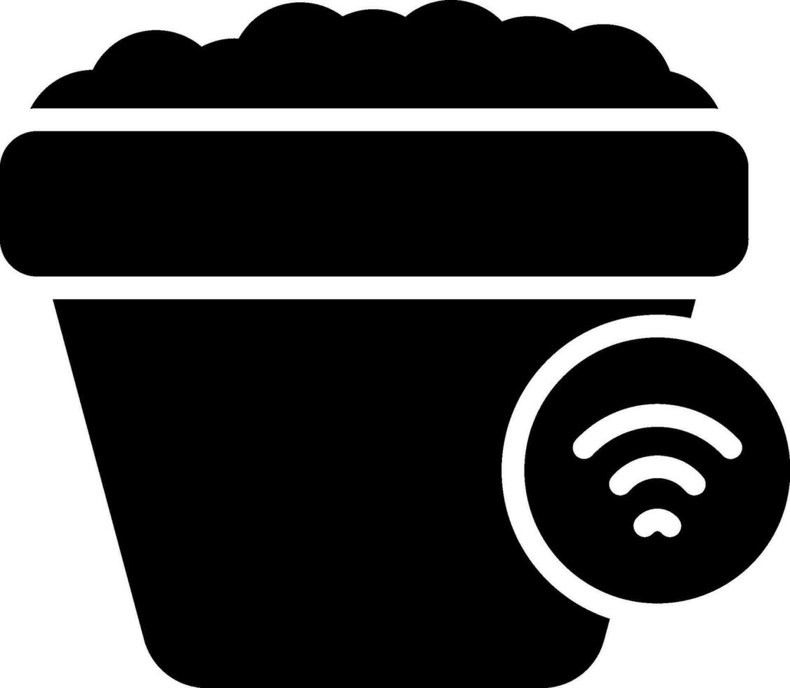 Smart Plant Pot Vector Icon