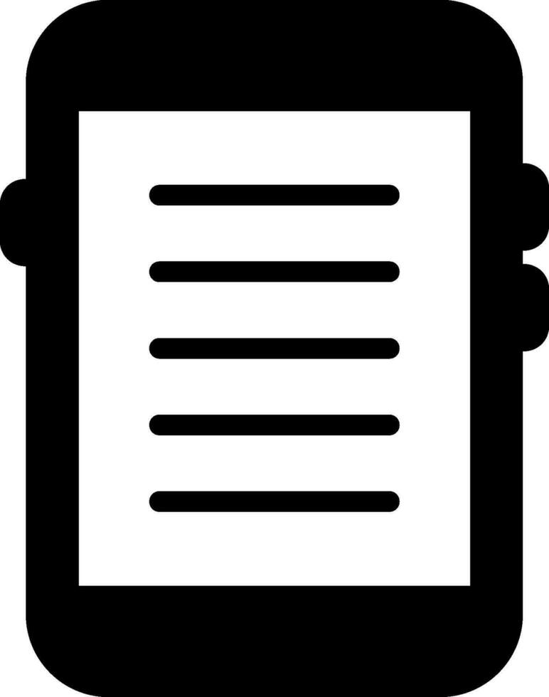 E-reader Vector Icon