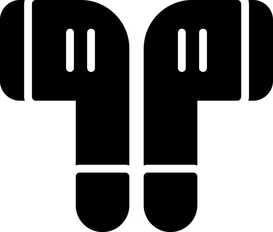 inalámbrico auriculares vector icono