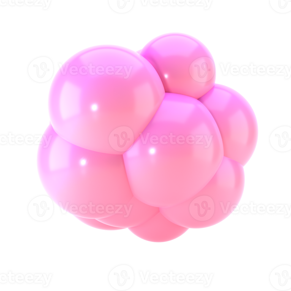 3d shape Abstract liquid with spherical element. realistic illustration of fluid substance. Trendy banner or poster design. Futuristic background transparent pgn png