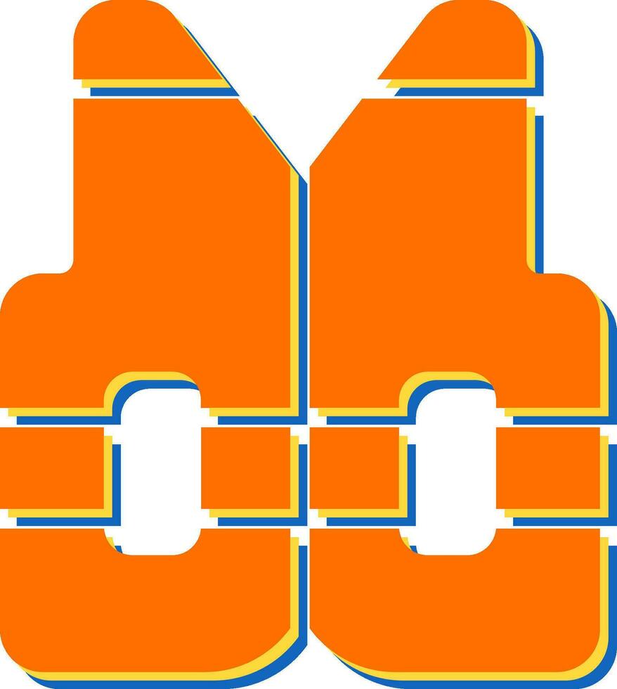 Reflective vest Vector Icon
