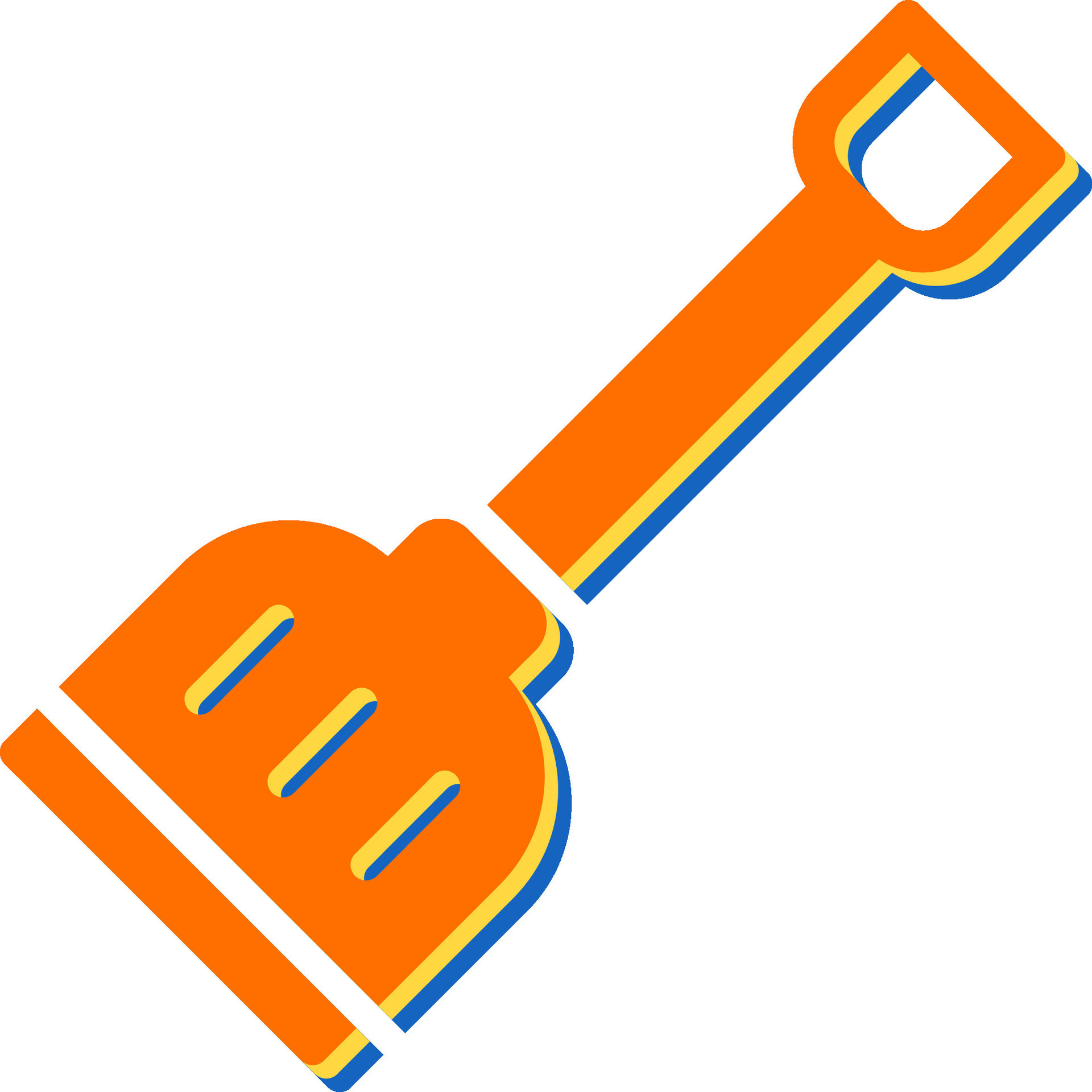 Snow shovel Vector Icon 27898038 Vector Art at Vecteezy