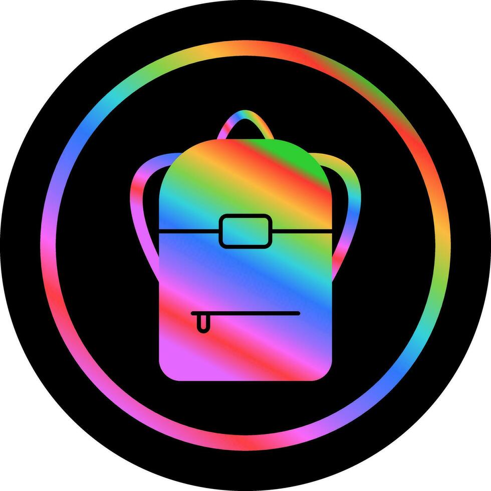 icono de vector de mochila