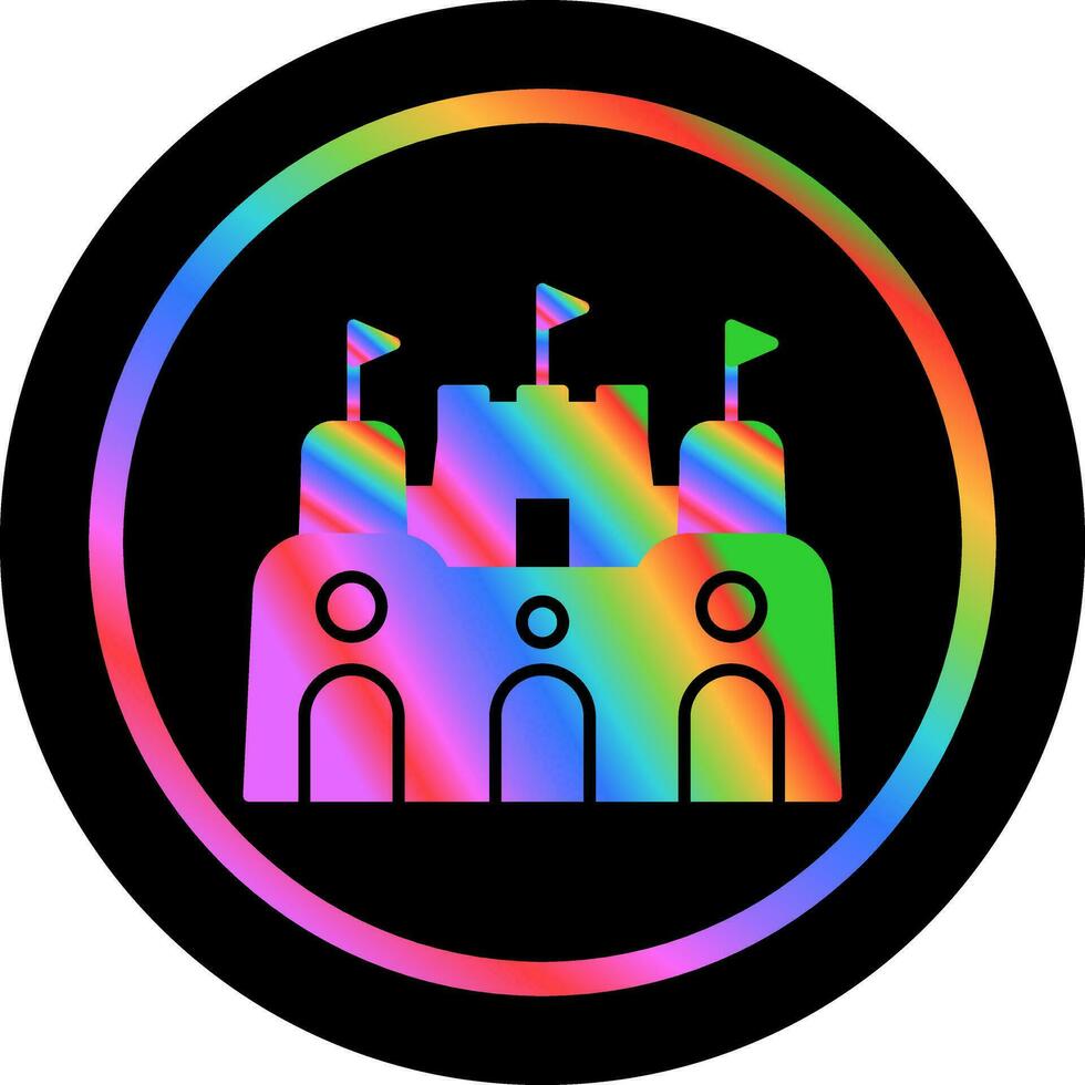 Sand Castle Vector Icon