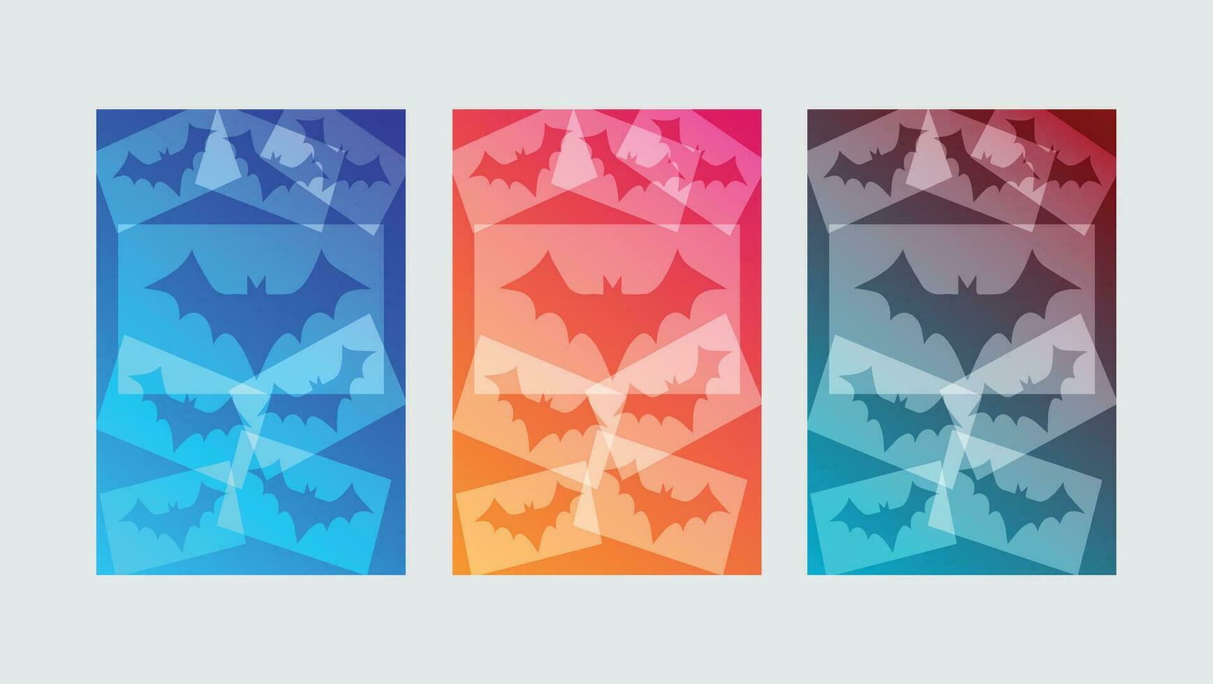 abstract background with halloween bat vector