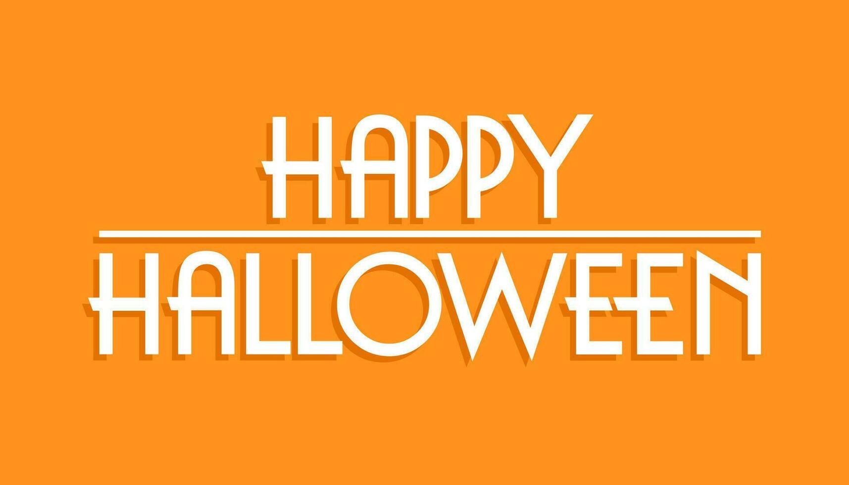 Happy Halloween, cool modern lettering design. Invitation for halloween party or event. vector