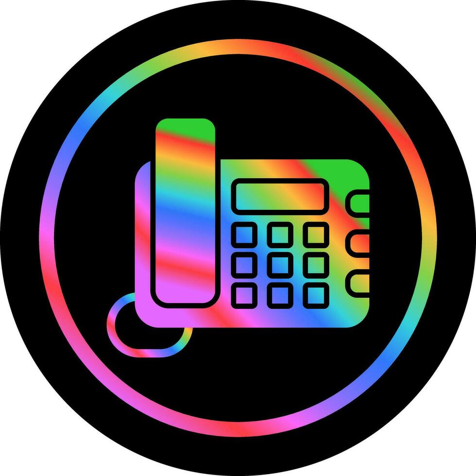 Land Line Phone Vector Icon