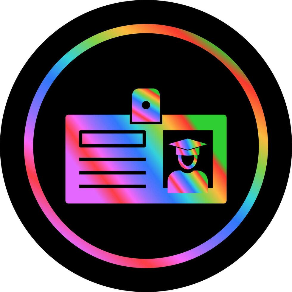 Student ID Card Vector Icon