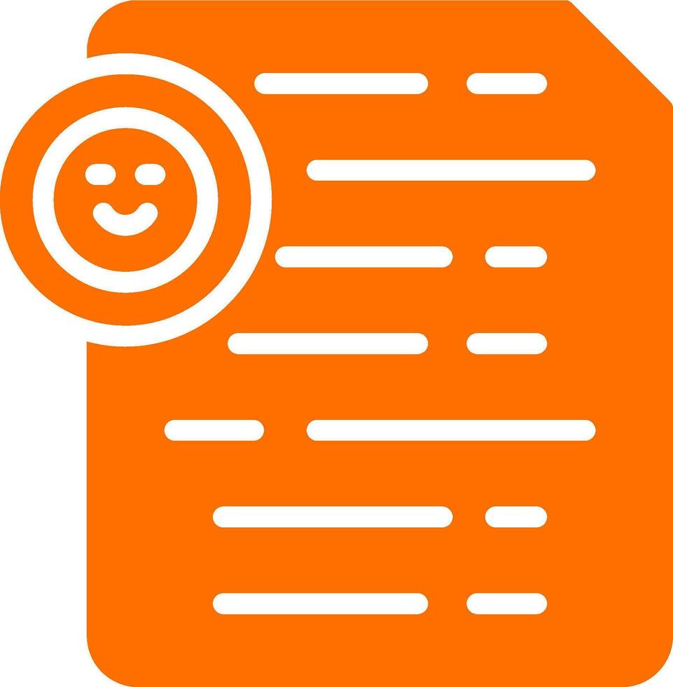 Document Insert Emoji Vector Icon