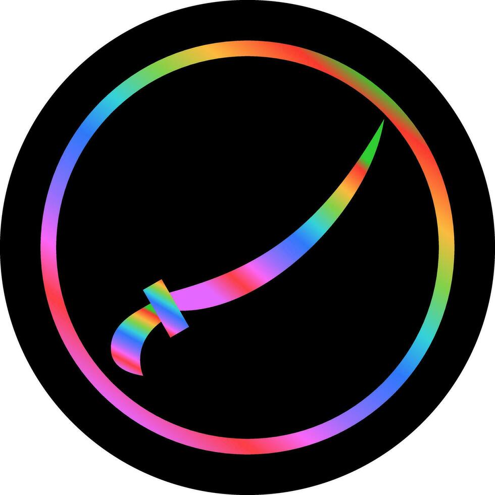 Arabic Sword Vector Icon