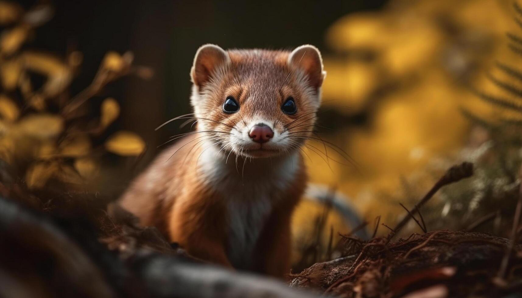 linda mamífero, pequeño roedor, mullido pelo, Doméstico animal, juguetón gatito generado por ai foto