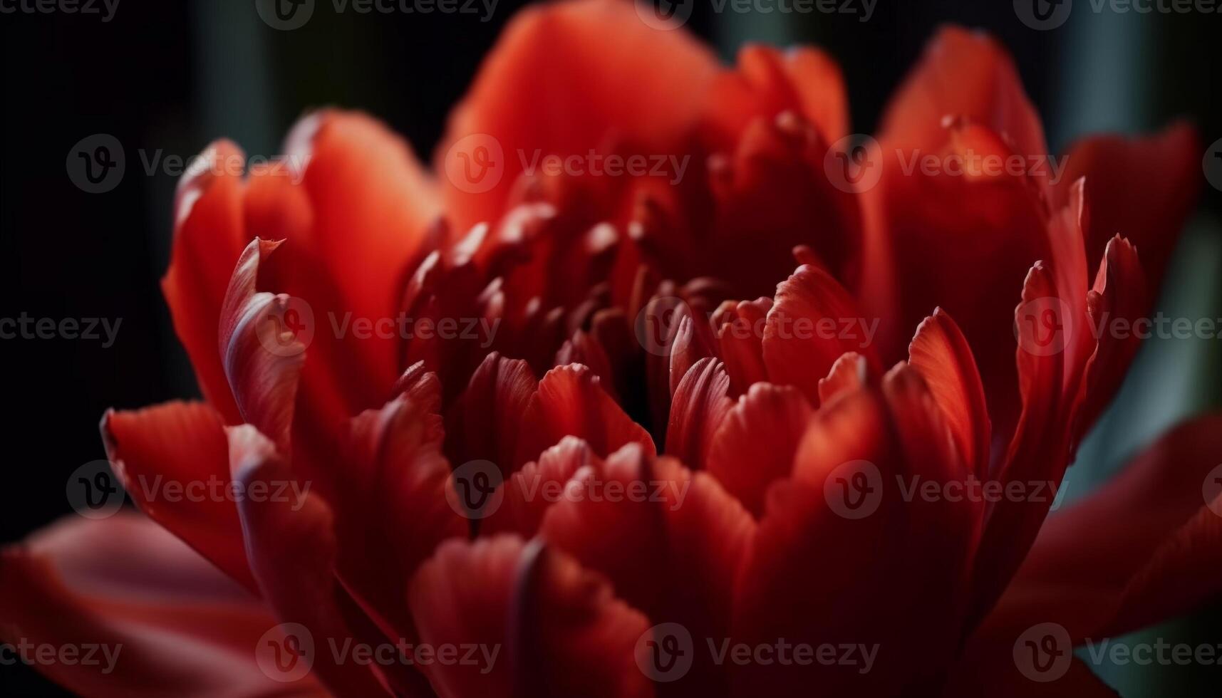 Close up of a vibrant, multi colored flower in a formal garden generated by AI photo