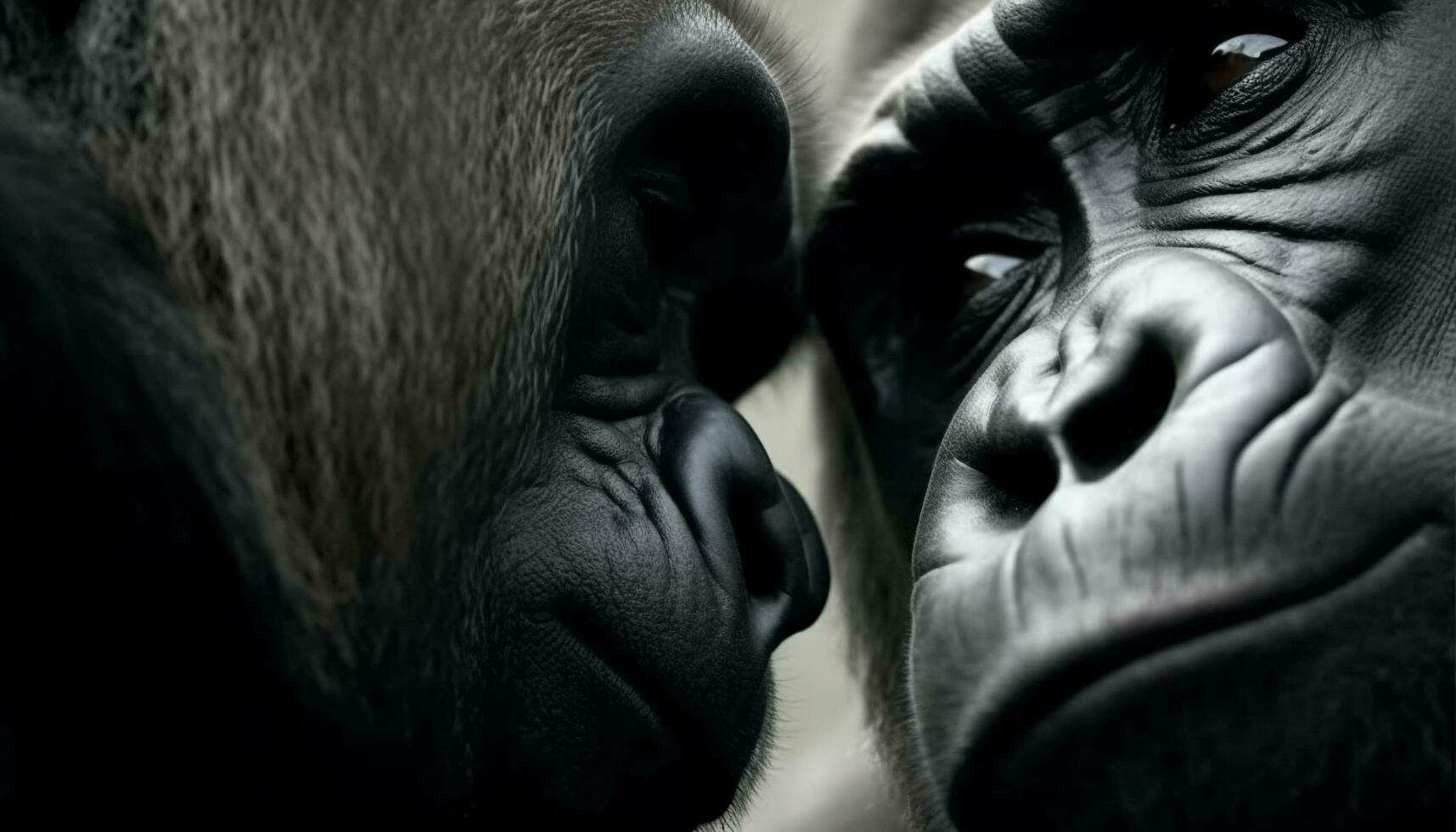 primate cerca arriba retrato en peligro de extinción mono en africano naturaleza generado por ai foto