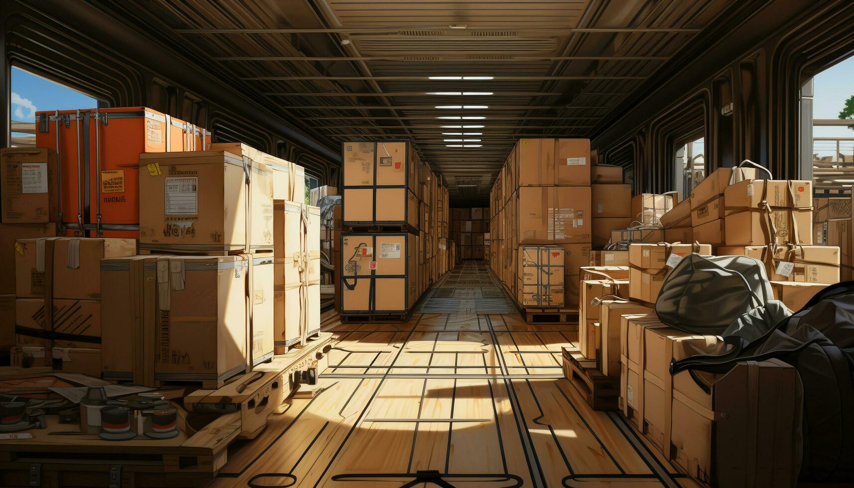 Transportation Warehouse Stock Photos, Images and Backgrounds for Free