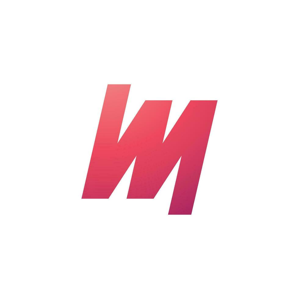 Letter M logo design template elements vector