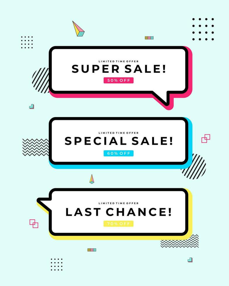 SUPER SALE speach bubble tag frame label illustration vector collection promotion shop template poster offer flyer element