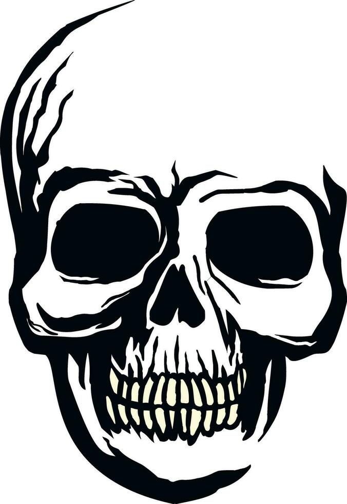 Gothic sign with skull, grunge vintage design t shirts vector