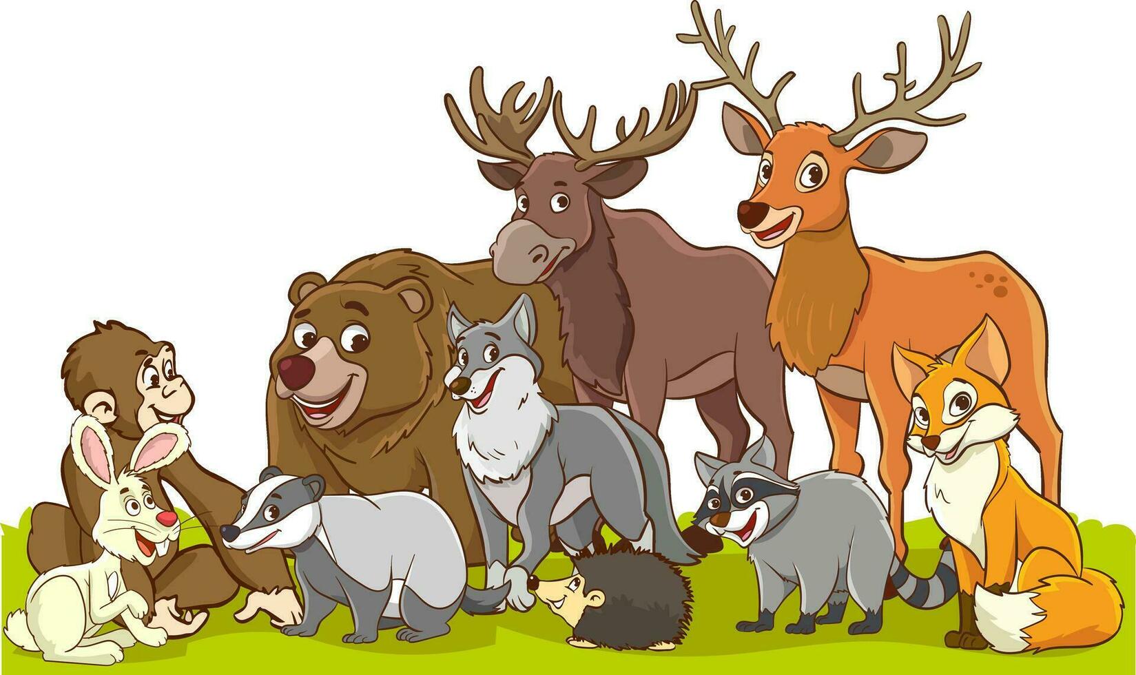 vector illustration of forest animal