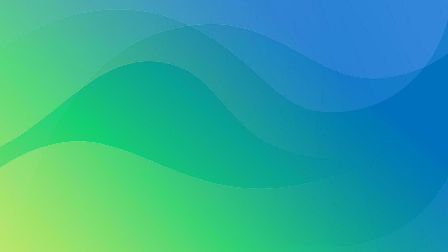 abstract modern wave green background vector