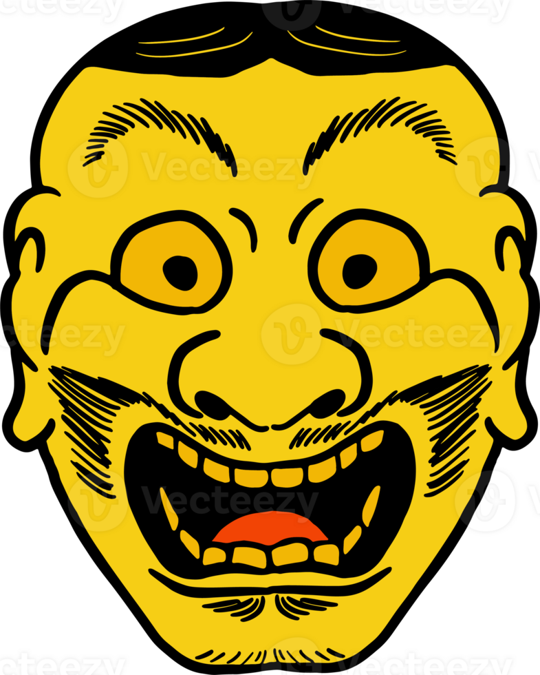 The Japanese mask Art line image 27908584 PNG