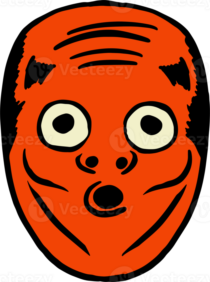 The Japanese mask  Art line image png