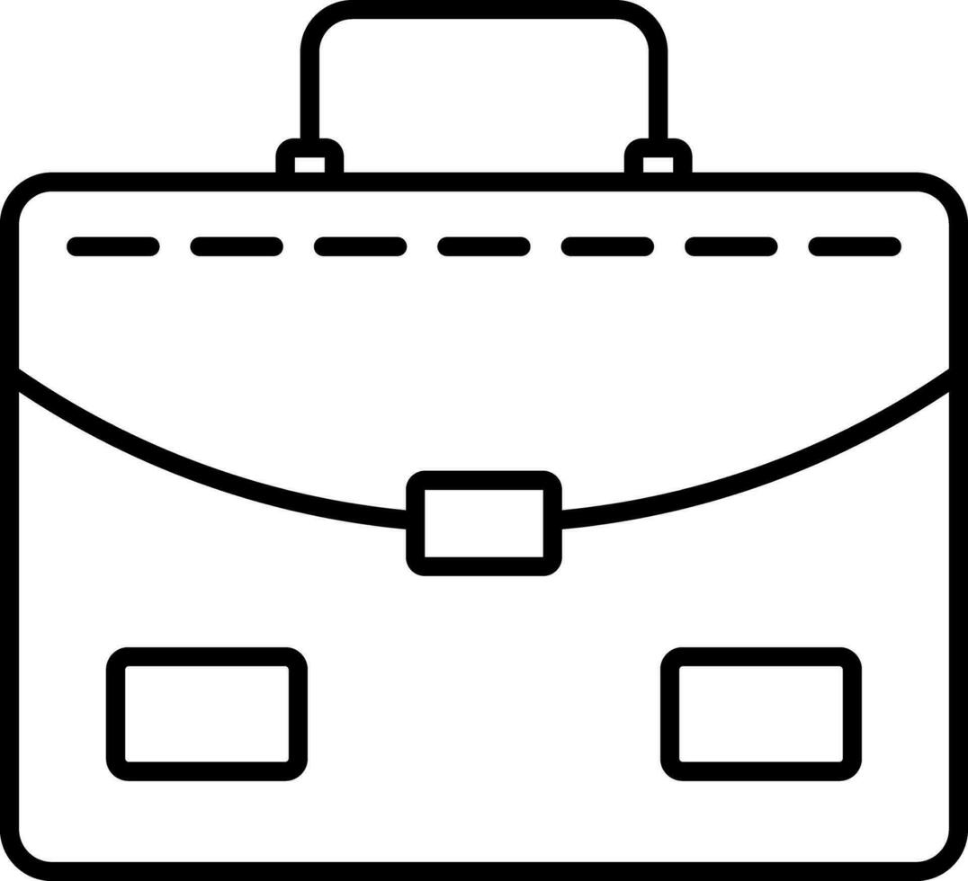 Briefcase Line Vector Icon Design