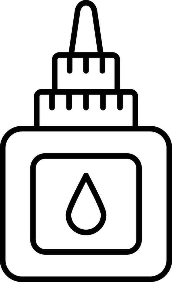 Liquid Glue Line Vector Icon Design