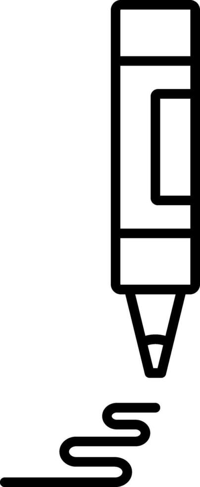 lápices de color línea vector icono diseño