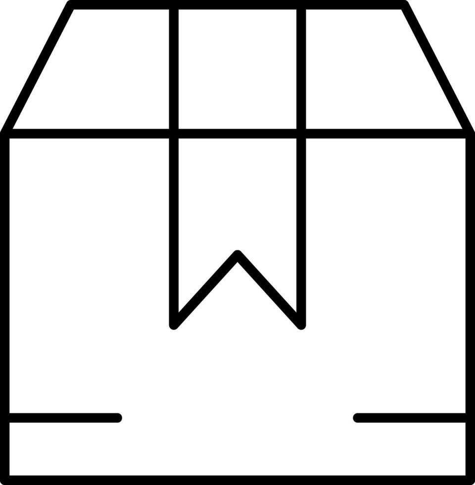 Box Line Vector Icon Design