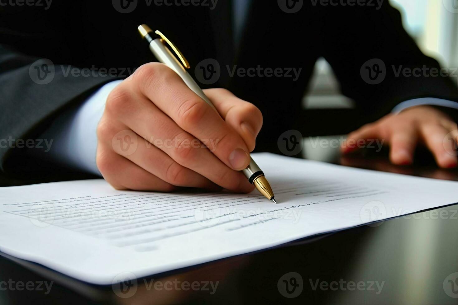 Formal Document Signing - Generative AI photo