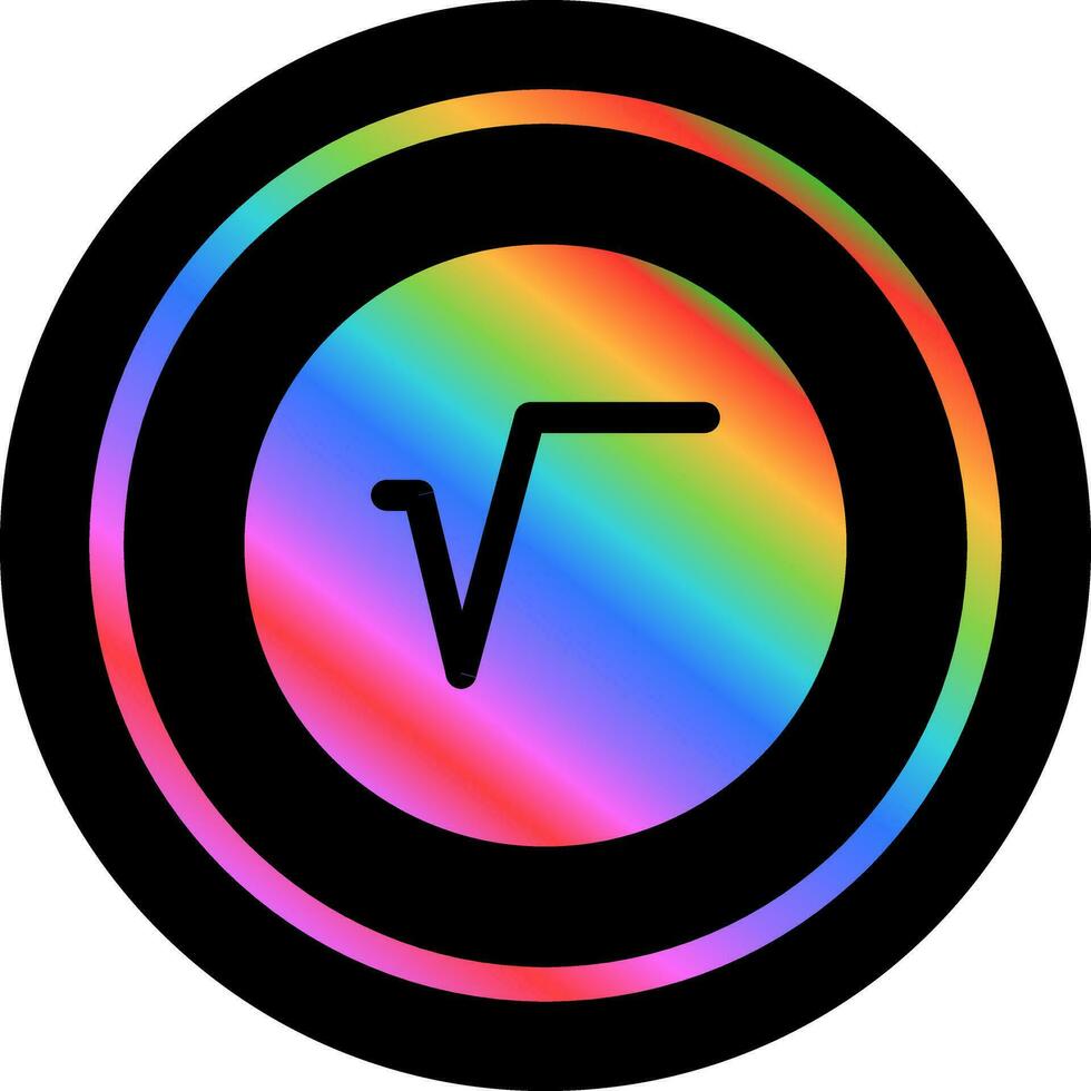 Square Root Symbol Vector Icon