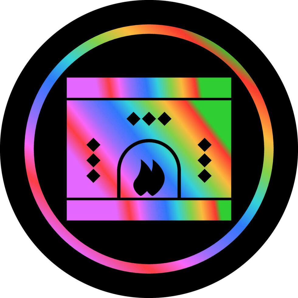 Fireplace Vector Icon