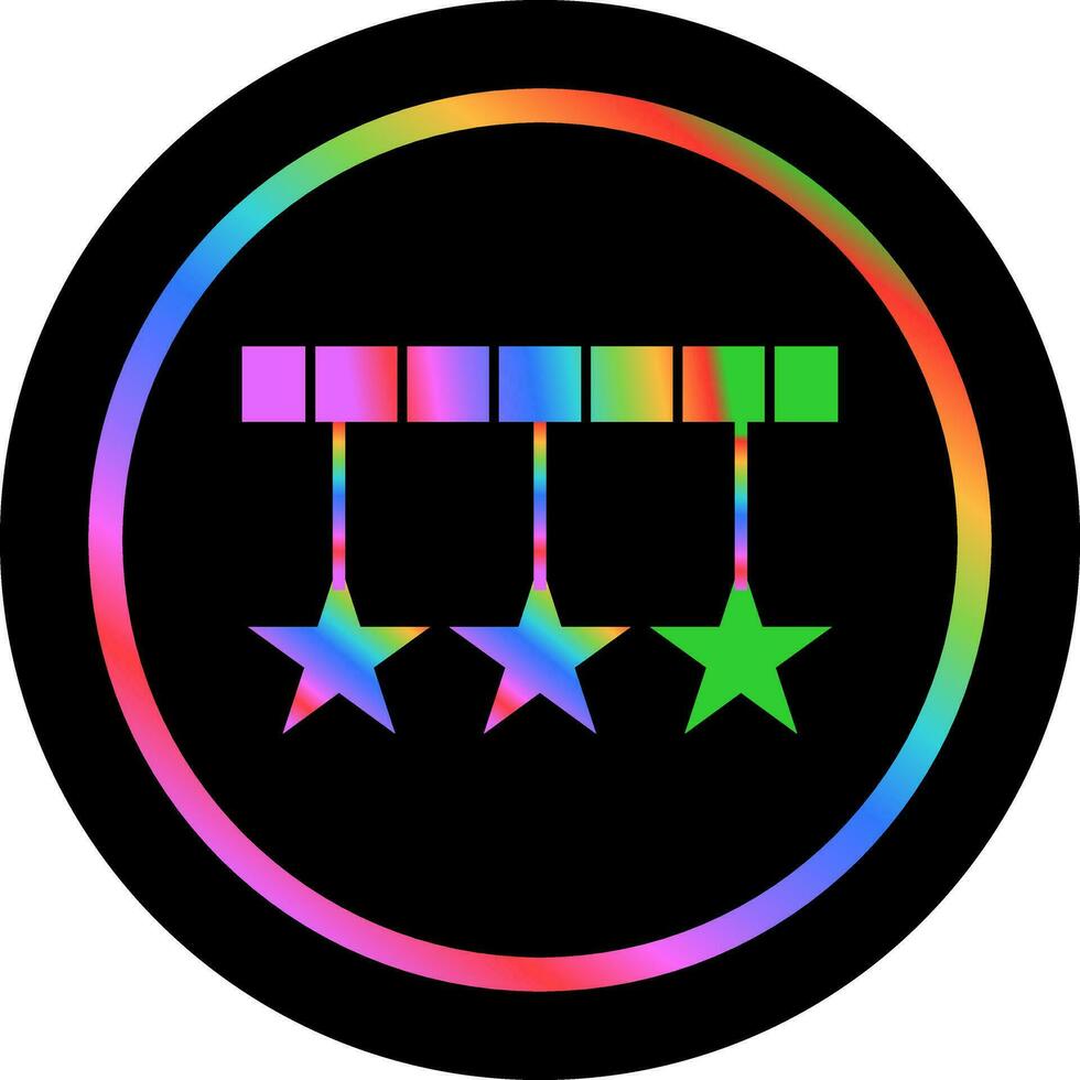 Hanging Stars Vector Icon