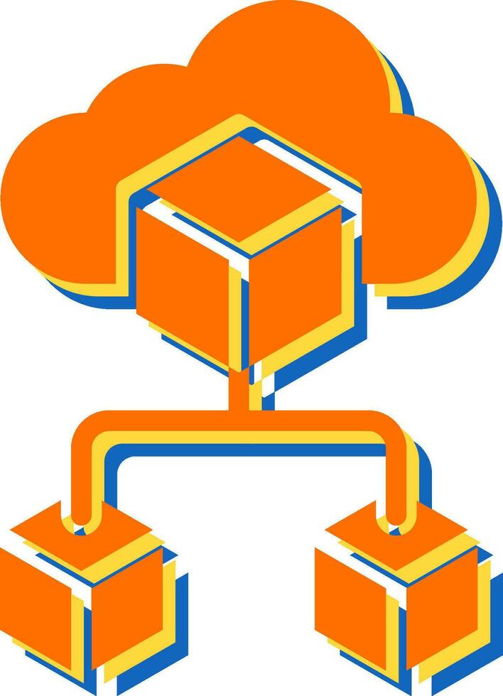 Cloud Infrastructure Vector Icon