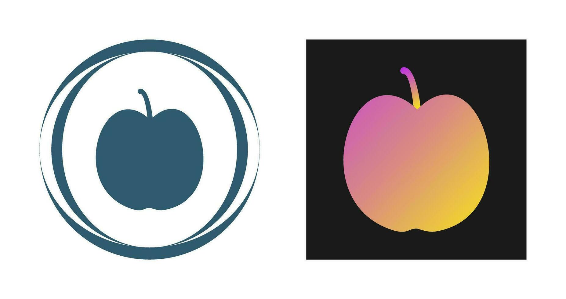 icono de vector de manzana