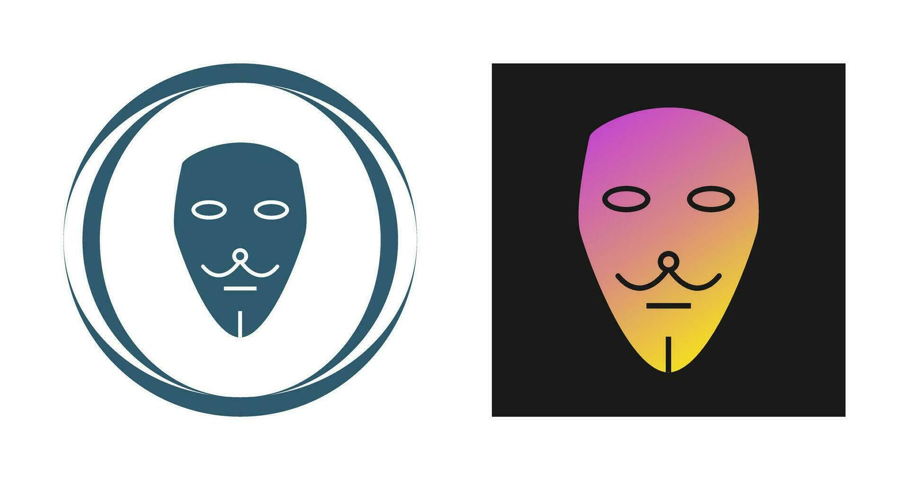 Two Masks Vector Icon