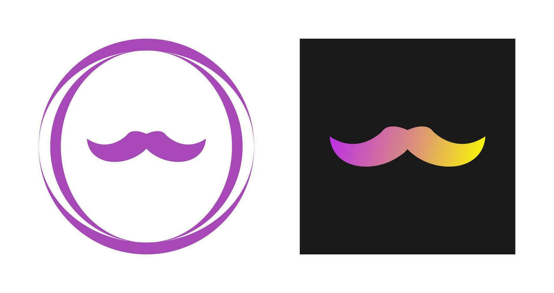 icono de vector de bigote