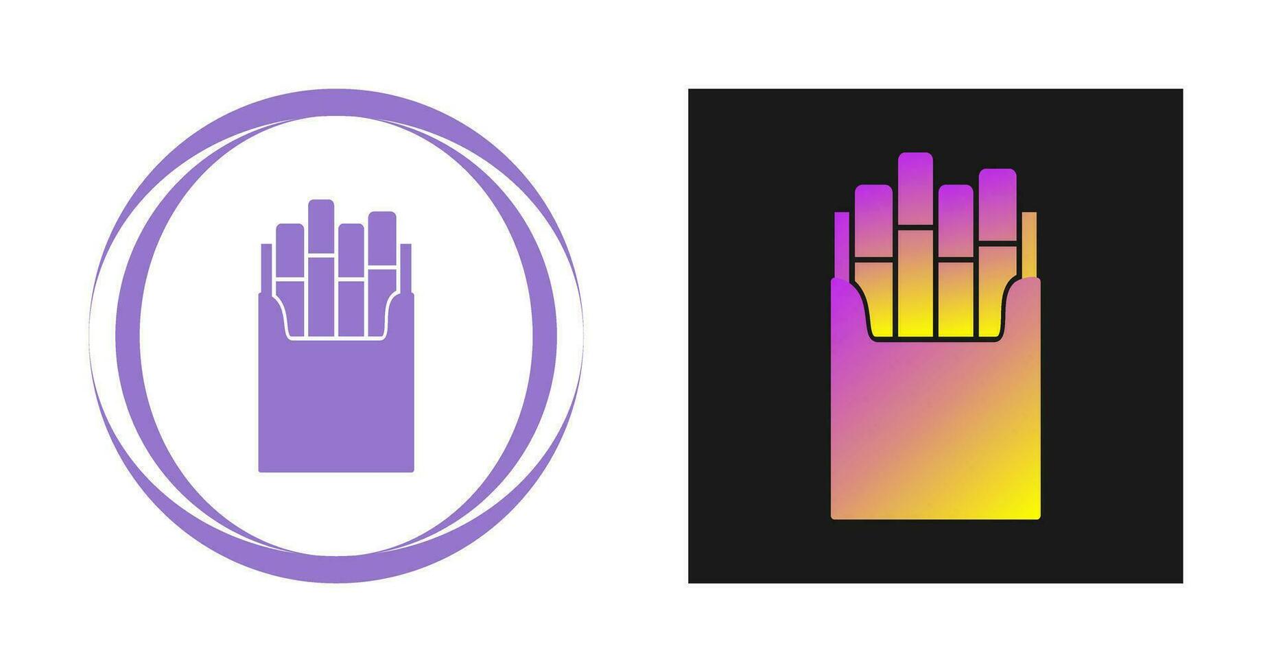 Cigarette Pack Vector Icon