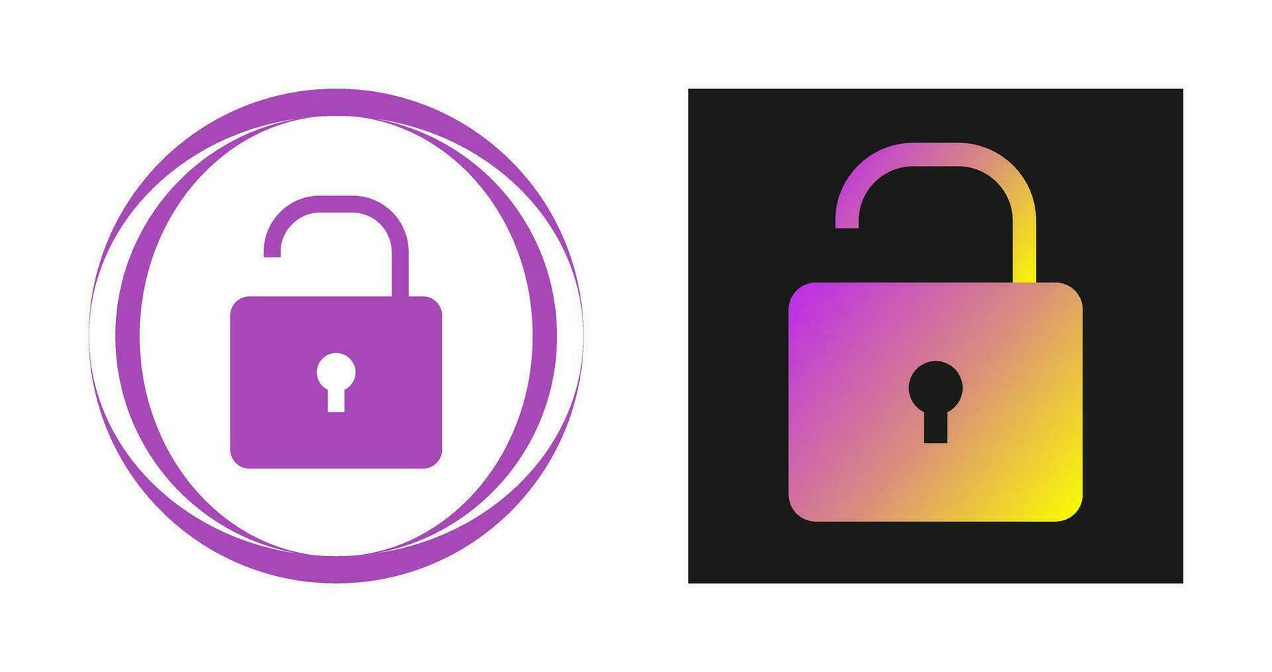 Open Lock Vector Icon
