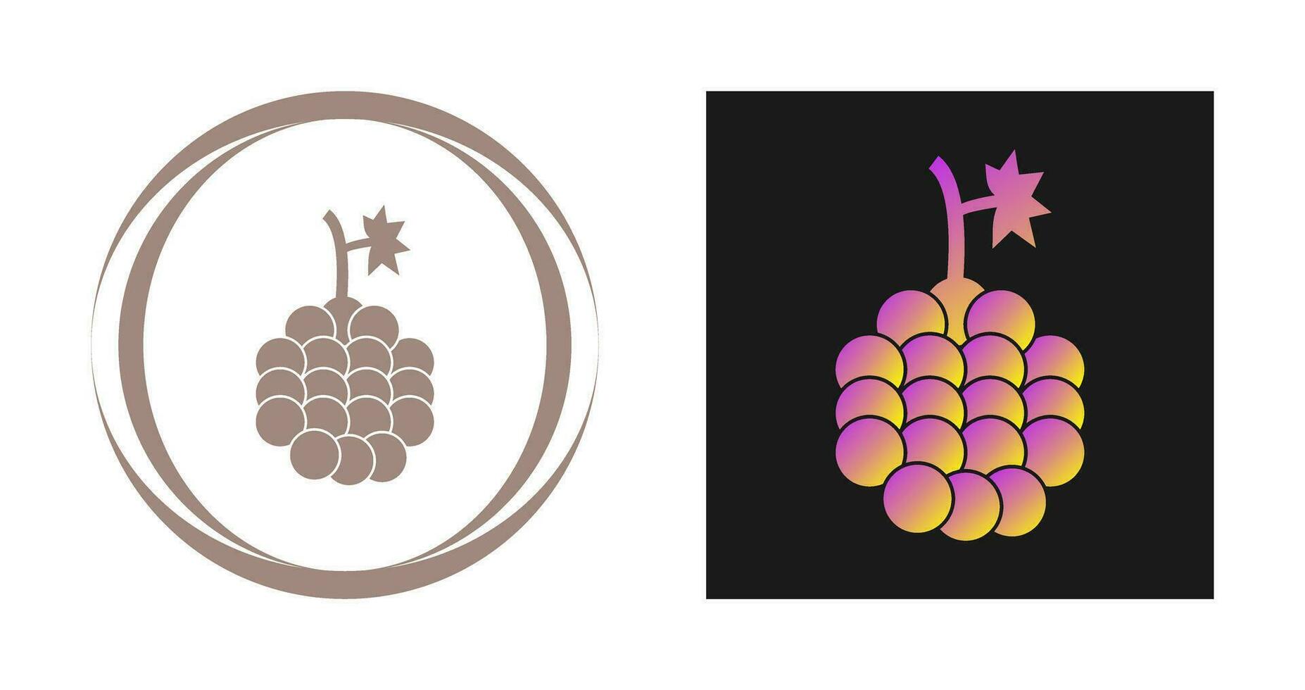 Grapes Vector Icon