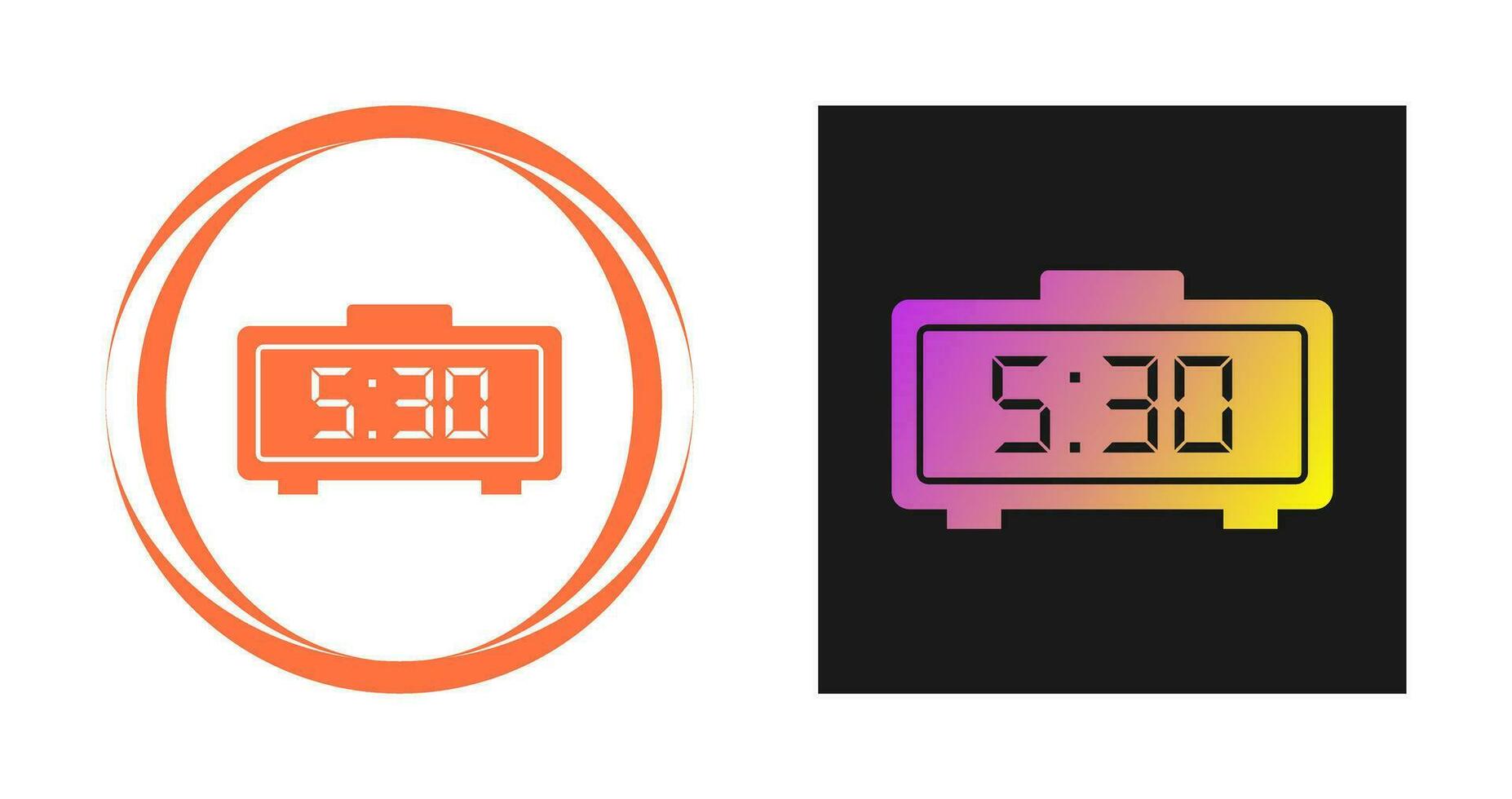 Digital Clock Vector Icon