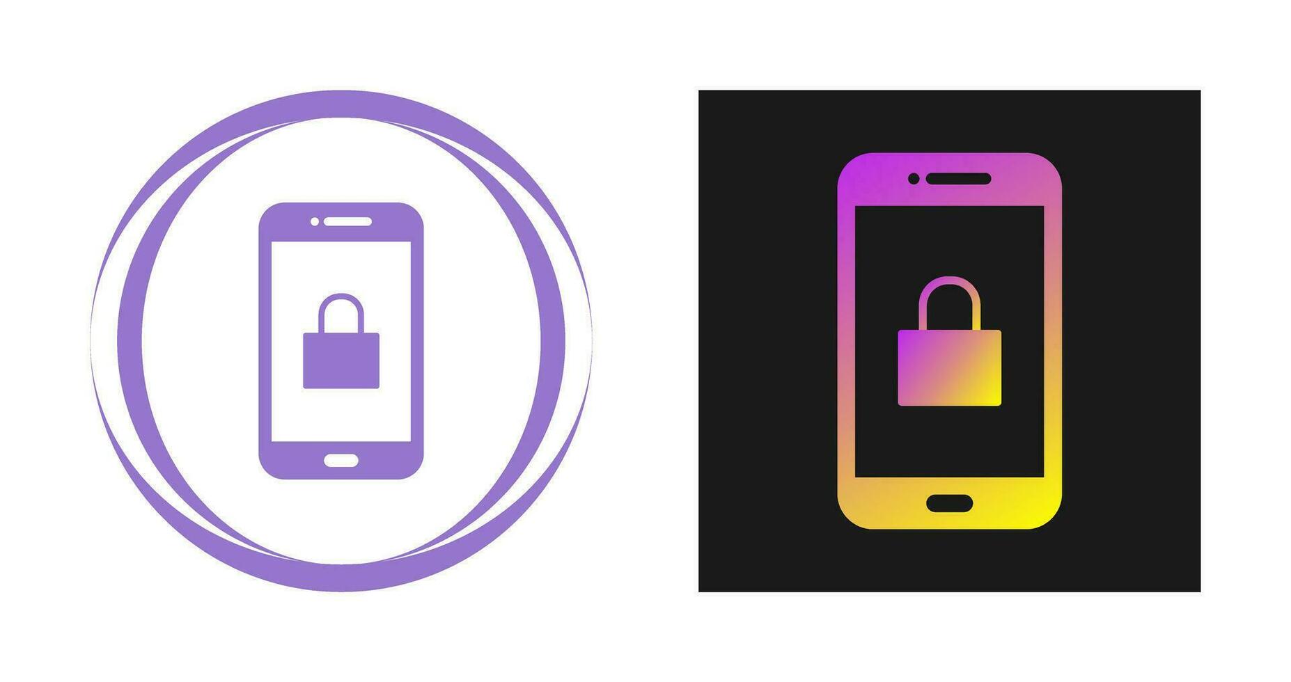 Locked Phone Vector Icon