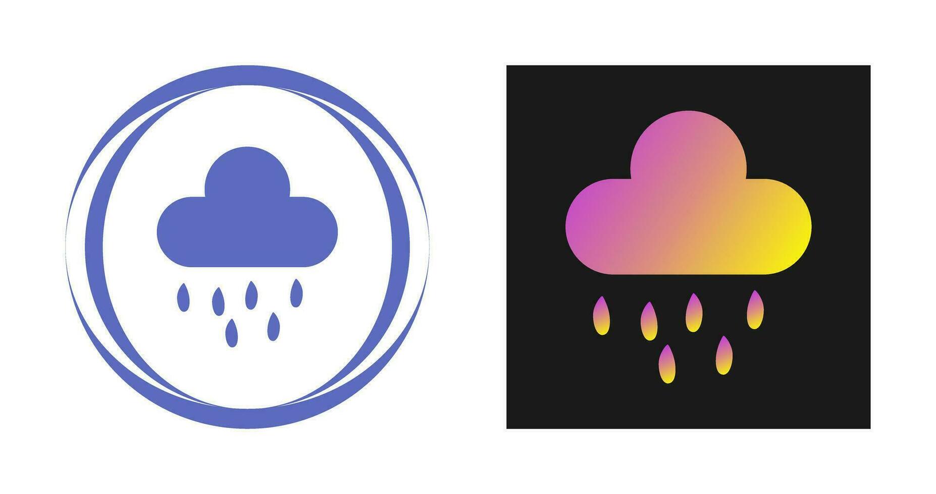 Rain Cloud Vector Icon